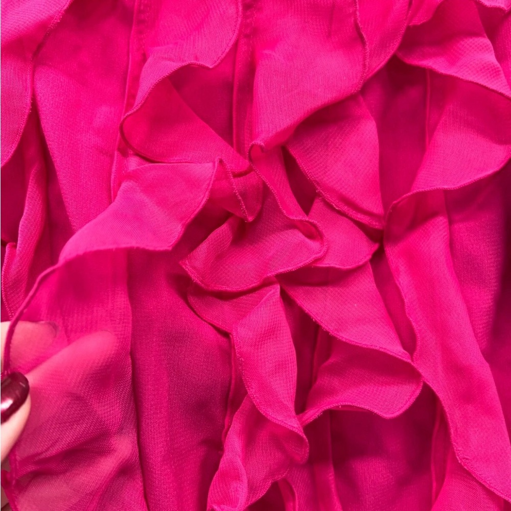 Cato Pink Ruffle Blouse - Picture 4 of 8